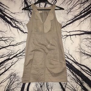 Coreylynn Calter sz 4 khaki bib front dress